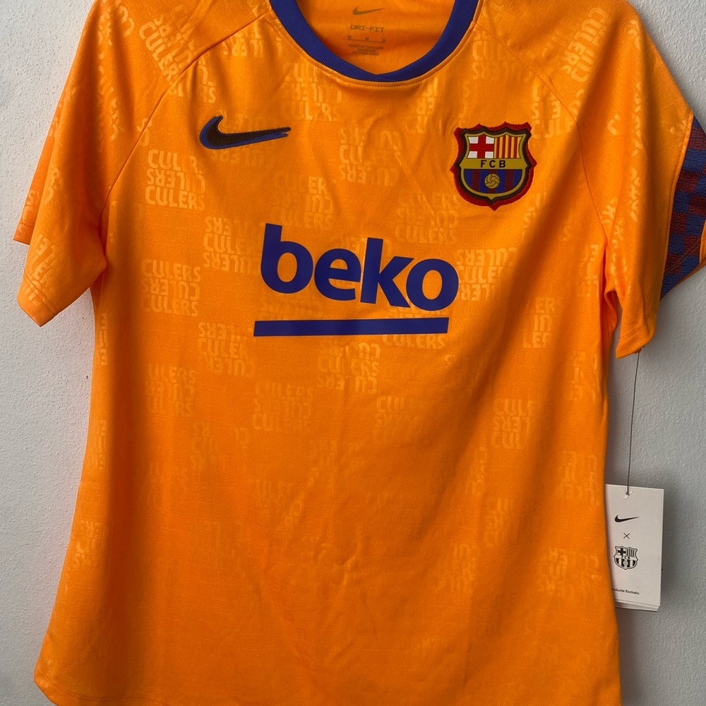 Nike Kids FCB Football Club Barcelona Jersey - Orange Size Youth Medium